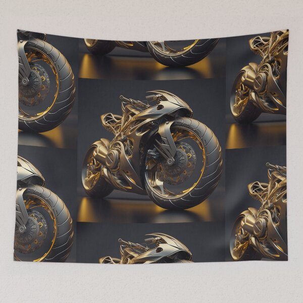 Item preview,  Elegant Gold Motorcycle Art: Hats, Bags and Accessories for the Collector  designed and sold by beben76.