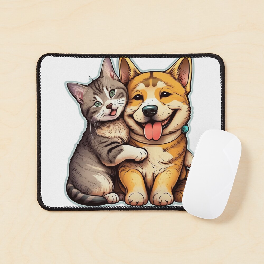 Dog Helping Cat Catch Mouse! (Pocket Design). : r/redbubble