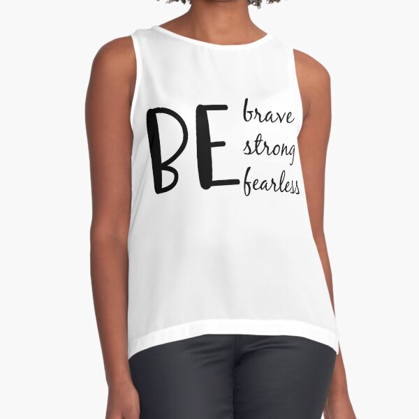 Feel The Fear , And Do It Anyway , Inspiring For Courage , Boldness , And  Bravery. Tank Tops Vest 100% Cotton - AliExpress