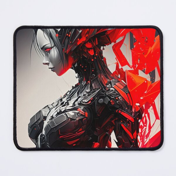 Item preview, Futuristic Cyborg Anime Girl designed and sold by AnimaSpark.