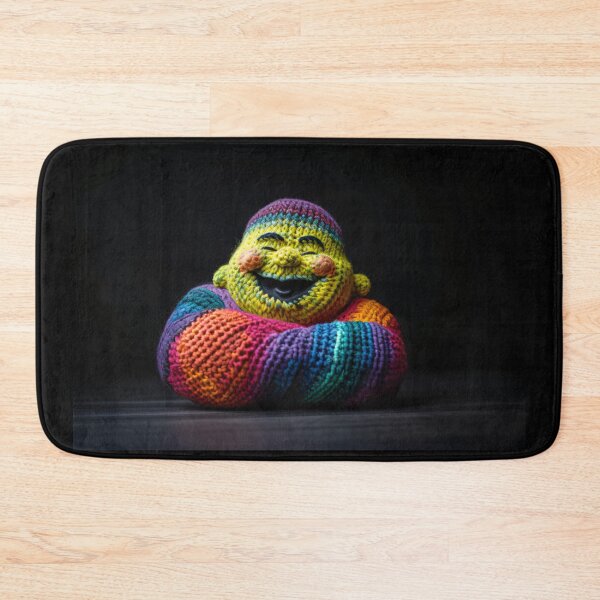 Aperçu de l'œuvre Knitted Laughing Buddha créée et vendue par wilkie1990.