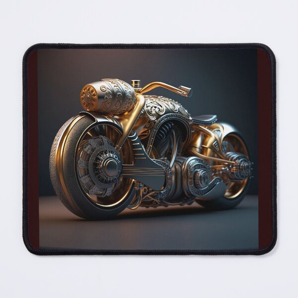 Item preview, Golden Motorcycle Art from Redbubble designed and sold by beben76.