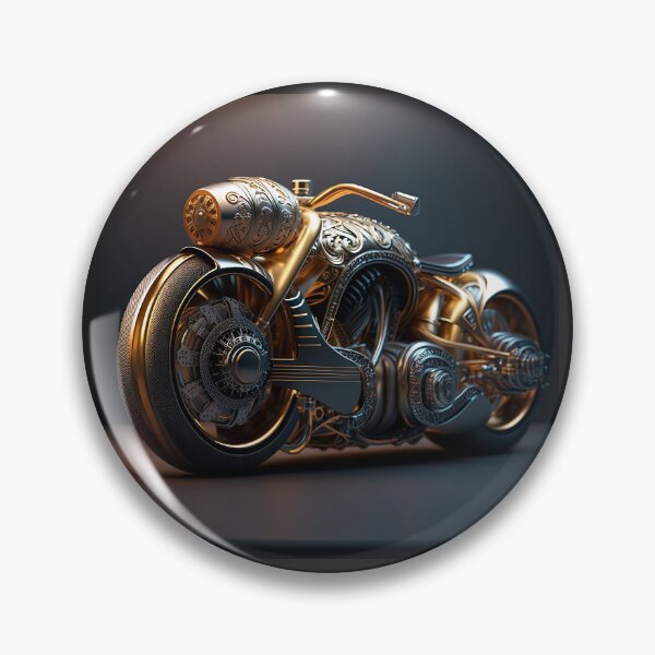 Item preview, Golden Motorcycle Art from Redbubble designed and sold by beben76.