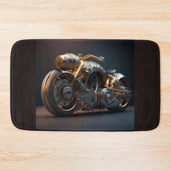 Item preview, Golden Motorcycle Art from Redbubble designed and sold by beben76.