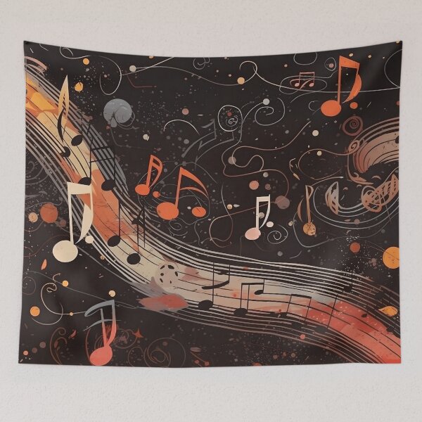 Item preview, Abstract Musical Notes Pattern designed and sold by Seetears.