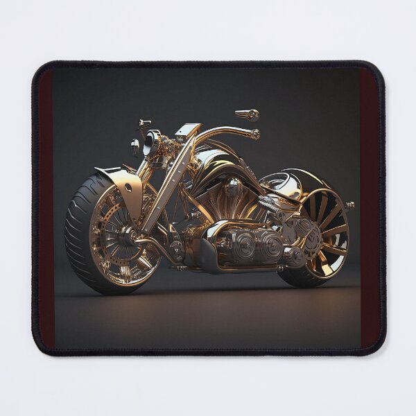 Item preview, Golden Motorcycle Art from Redbubble Amazing Combination in Digital Art  designed and sold by beben76.