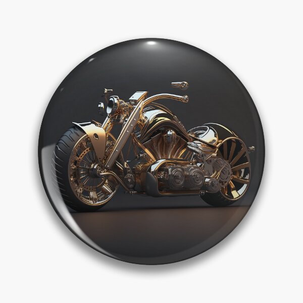 Item preview, Golden Motorcycle Art from Redbubble Amazing Combination in Digital Art  designed and sold by beben76.