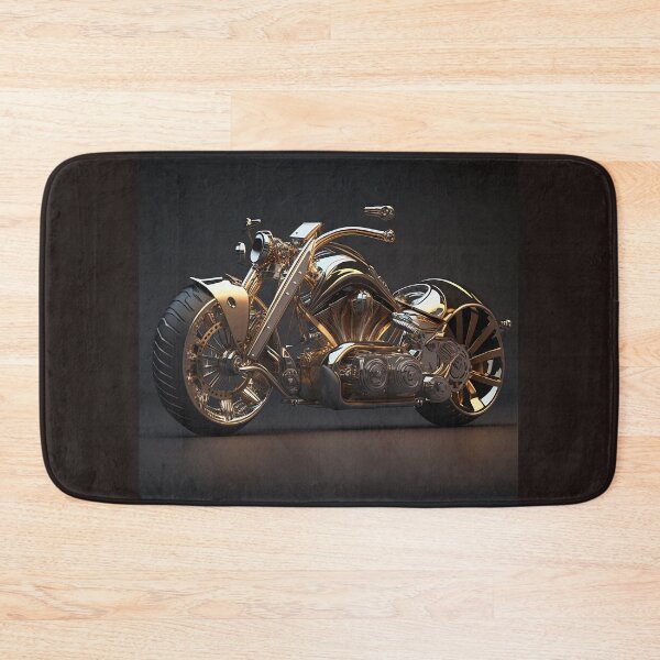 Item preview, Golden Motorcycle Art from Redbubble Amazing Combination in Digital Art  designed and sold by beben76.