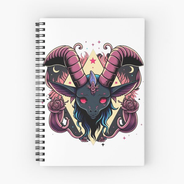Item preview, Cute Baphomet Head Cartoon | Digital Art | Baphomet Art | Baby Baphomet Art designed and sold by cutesykreations.