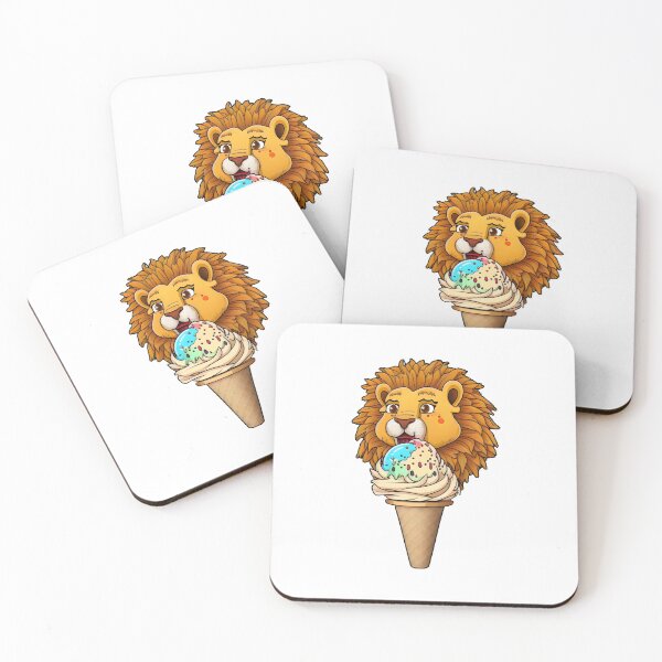 Item preview, Cool Lion Cone Cartoon designed and sold by Sticker-by-Mia.
