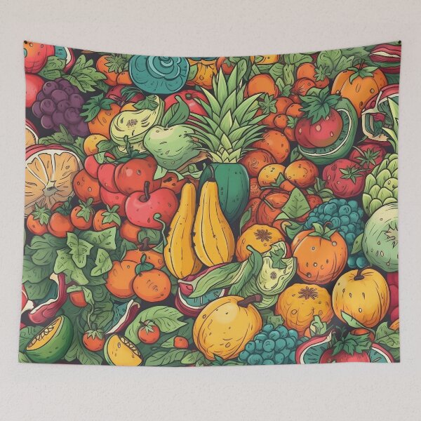 Artikelvorschau, Vegetable and Fruit Pattern entworfen und verkauft von Seetears.