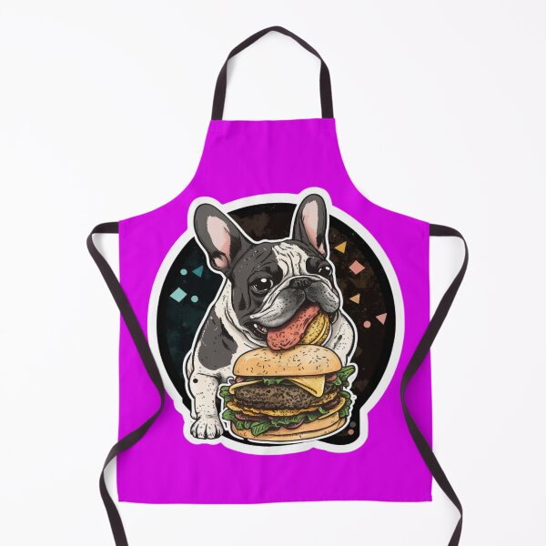 Item preview, French Bulldog at hamburguer sky designed and sold by NerdStock.