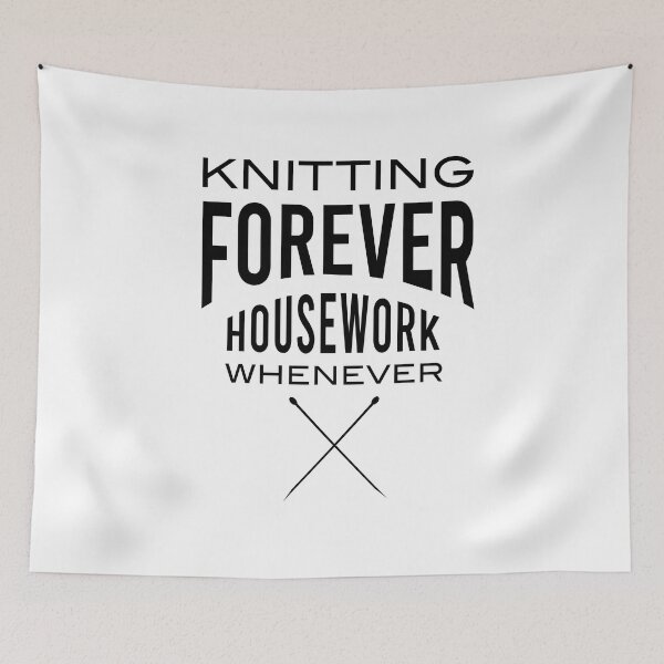 Item preview, Knitting Forever Housework Whenever designed and sold by whyitsme.