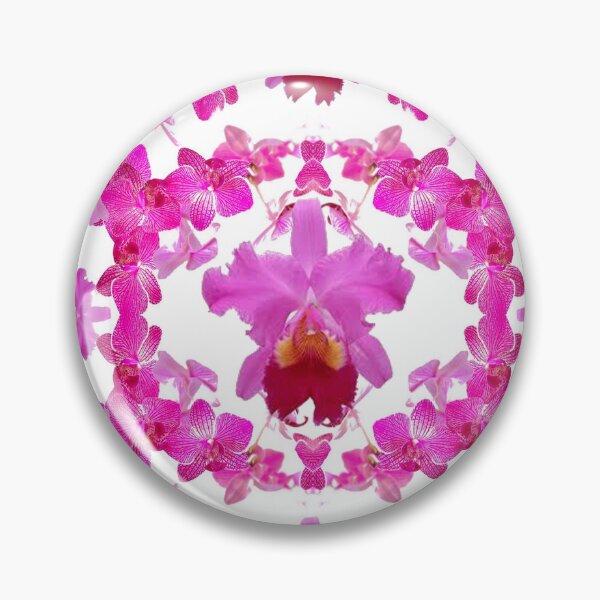 Item preview, ABSTRACT GEOMETRIC FUCHSIA-PINK ORCHID PATTERNS ART designed and sold by sharlesart.