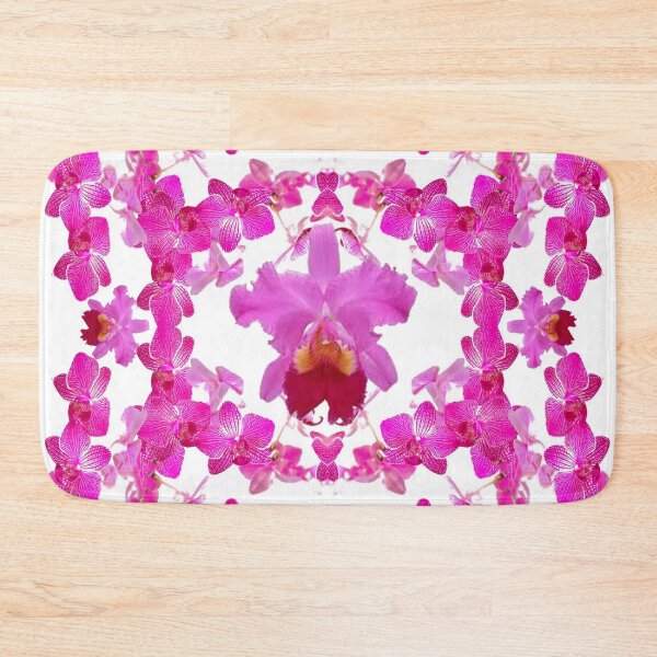 Item preview, ABSTRACT GEOMETRIC FUCHSIA-PINK ORCHID PATTERNS ART designed and sold by sharlesart.