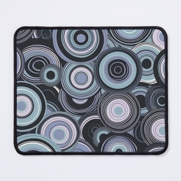 Item preview, Concentric Circles Circular pattern navy and lavender designed and sold by iPaint Airbrush Studio.