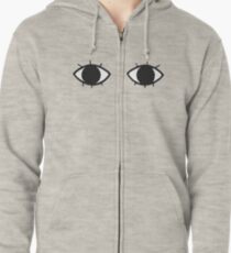 Sougo's Eyemask - Gintama Zipped Hoodie