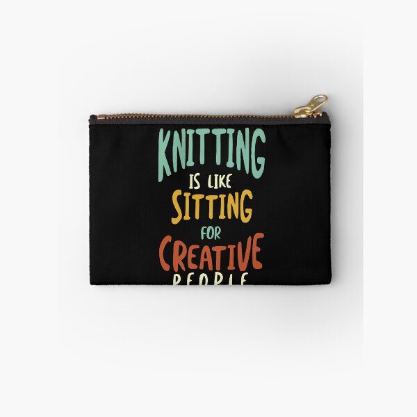 Item preview, Funny Knitting is Like Sitting for Creative People designed and sold by whyitsme.
