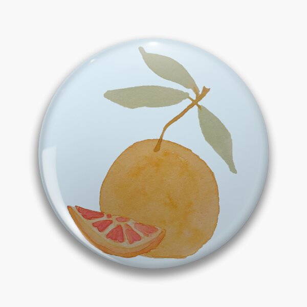 Item preview, Slice of Summer - Grapefruit on blue designed and sold by WallaceColor.