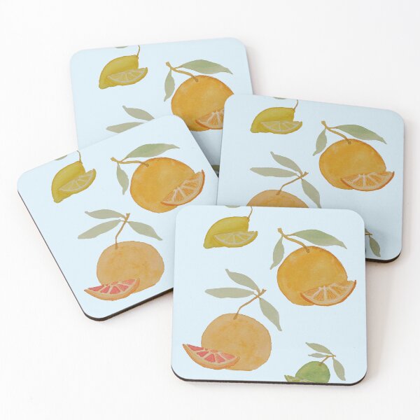 Item preview, Slice of Summer on blue designed and sold by WallaceColor.