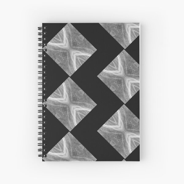 Square Nets in B & W Spiral Notebook