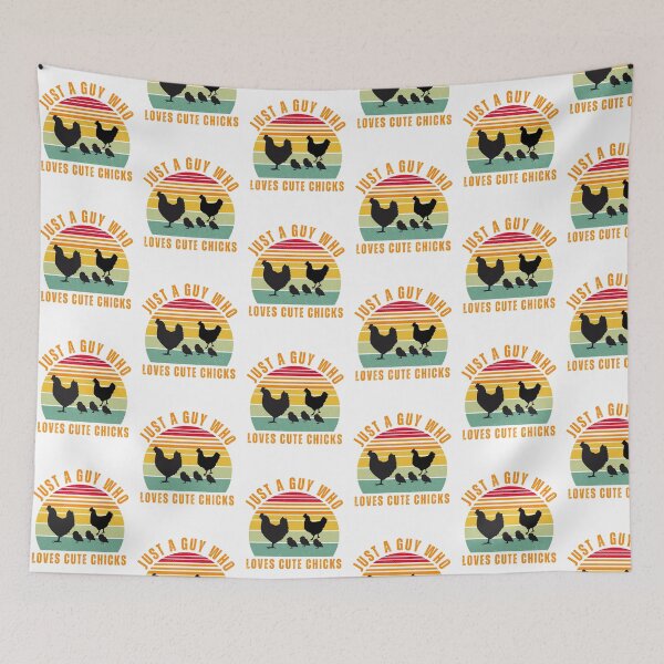Item preview, Just A Guy Who Loves Cute Chicks designed and sold by Willow65625.