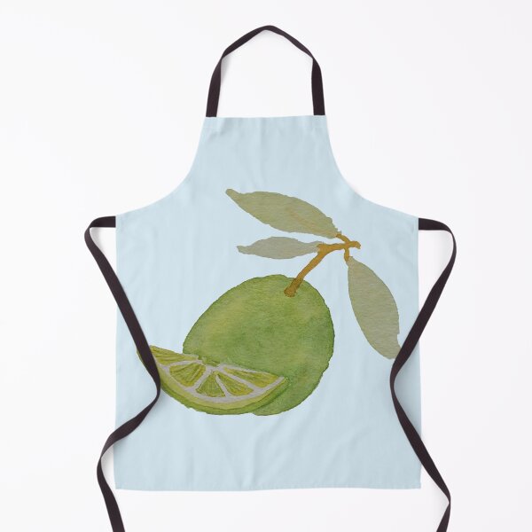 Item preview, Slice of Summer - Lime on blue designed and sold by WallaceColor.