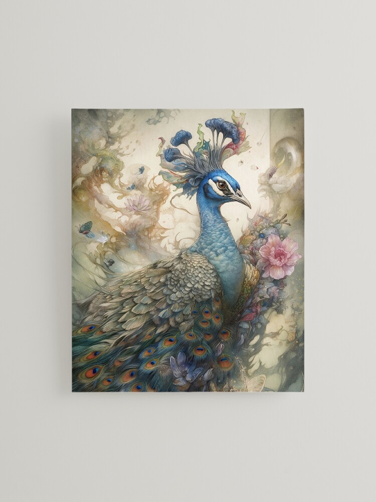 Ornate Peacock with Christmas Trees and Decorations Art Board Print for  Sale by OddCorro