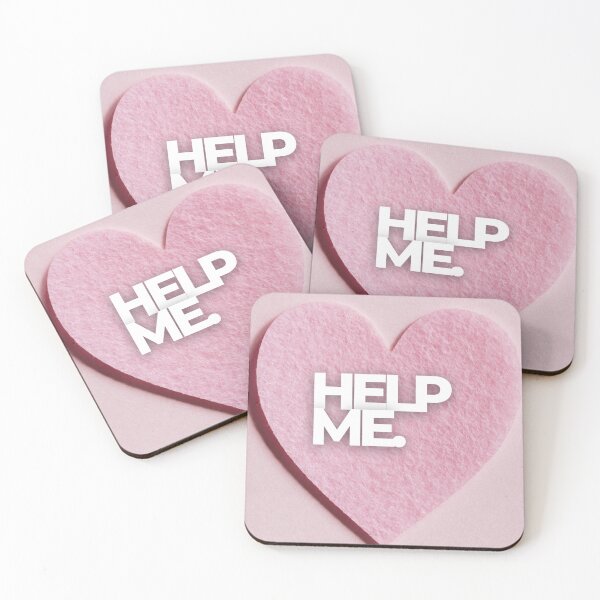 Item preview, Beautiful help me heart  designed and sold by BeemessageShop.