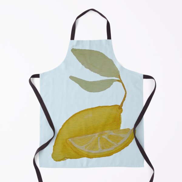 Item preview, Slice of Summer - Lemon on blue designed and sold by WallaceColor.