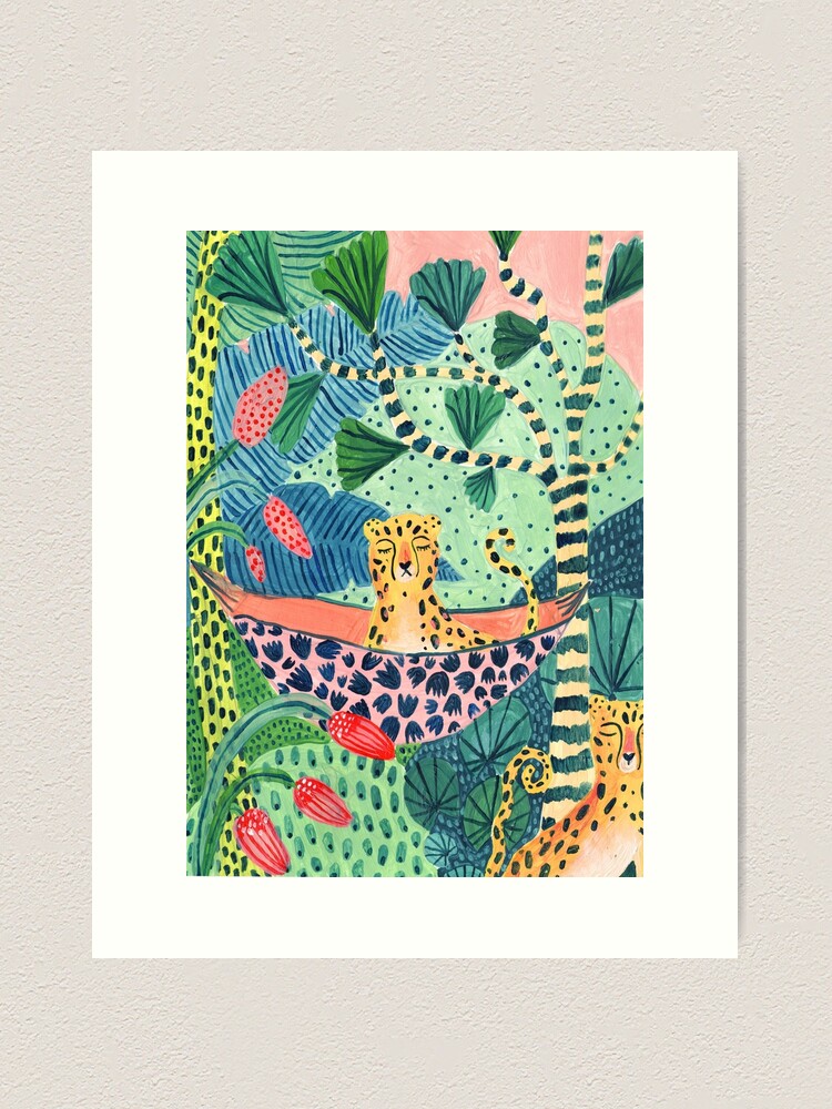 Alternate view of Jungle Leopard Family! Art Print