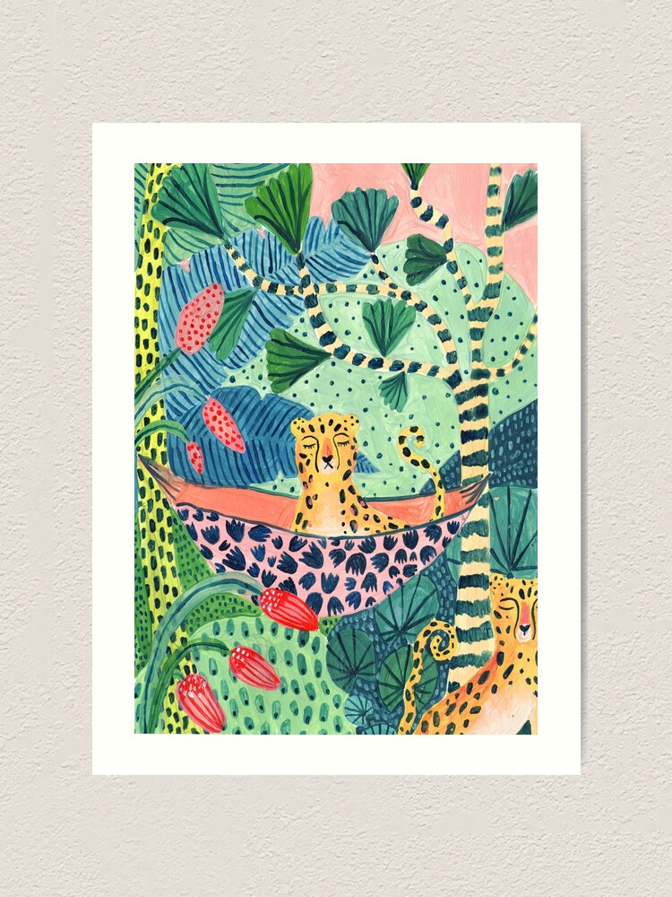 Alternate view of Jungle Leopard Family! Art Print