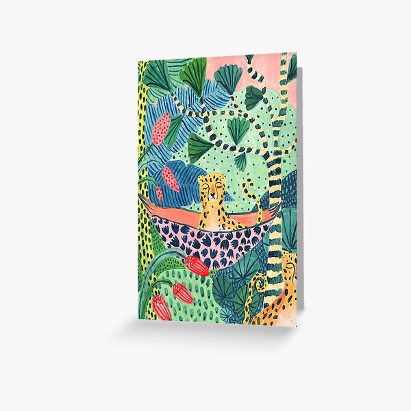 Jungle Leopard Family! Greeting Card