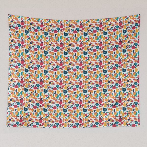 Artikelvorschau, Elegant Fruit Pattern Seamless Colorful Fruit Motif V7 entworfen und verkauft von Family Journey with God.