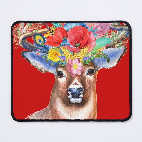 Item preview, Stag with flowers designed and sold by MY HAPPY PLACE .