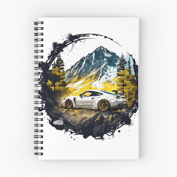 Item preview, Action shot of a white sport car cruising in the mountain 2 designed and sold by Xiangster987.