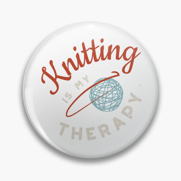Item preview, Knitting is My Therapy designed and sold by whyitsme.