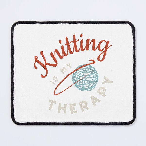 Item preview, Knitting is My Therapy designed and sold by whyitsme.