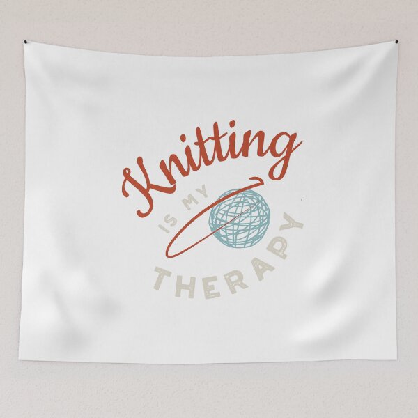 Item preview, Knitting is My Therapy designed and sold by whyitsme.