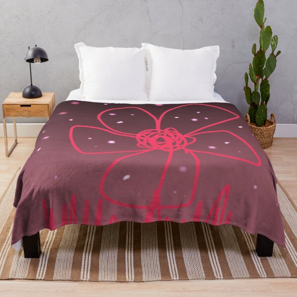 Item preview, children's drawing style pink flower designed and sold by azet-art.