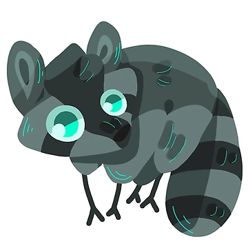 Artwork thumbnail, Simple Raccoon by LetteSpaghetti