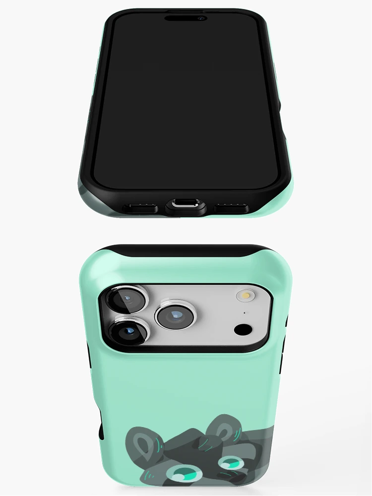 Thumbnail 3 of 4, iPhone Case, Simple Raccoon designed and sold by LetteSpaghetti.