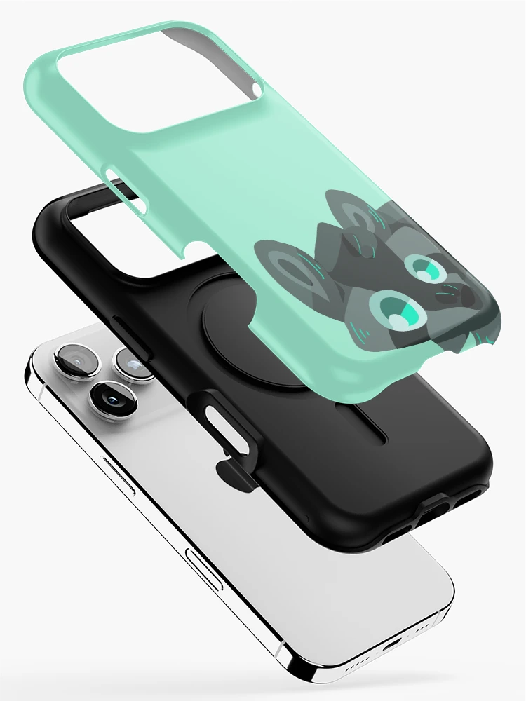 Thumbnail 2 of 4, iPhone Case, Simple Raccoon designed and sold by LetteSpaghetti.