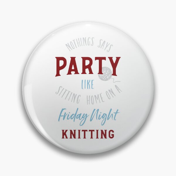 Item preview, Funny Knitting Saying Friday Night Knitting designed and sold by whyitsme.