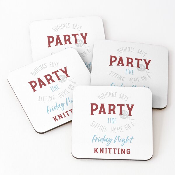 Item preview, Funny Knitting Saying Friday Night Knitting designed and sold by whyitsme.