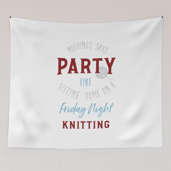 Item preview, Funny Knitting Saying Friday Night Knitting designed and sold by whyitsme.