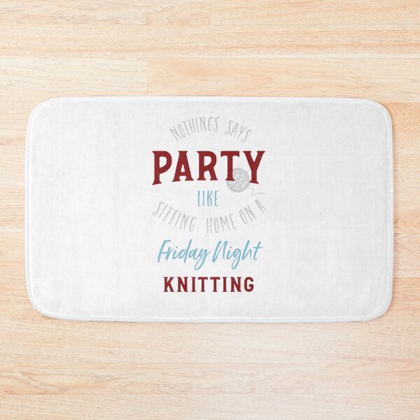 Item preview, Funny Knitting Saying Friday Night Knitting designed and sold by whyitsme.
