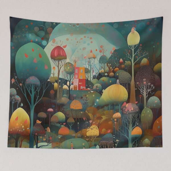 Item preview, Abstract Fantasy Landscape designed and sold by rudekitten.