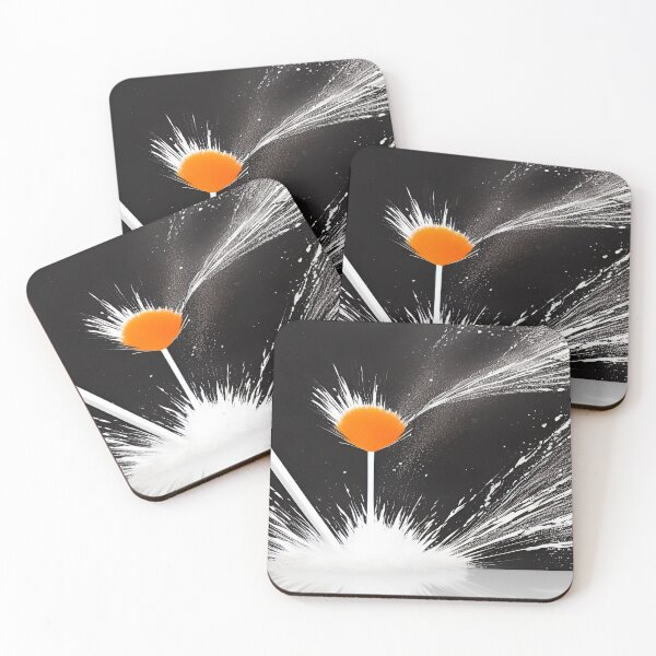 Item preview, Orange Splash of a Floral Burst and Water Spraying on the Ground designed and sold by deniselynnimage.