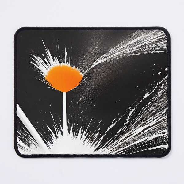 Item preview, Orange Splash of a Floral Burst and Water Spraying on the Ground designed and sold by deniselynnimage.
